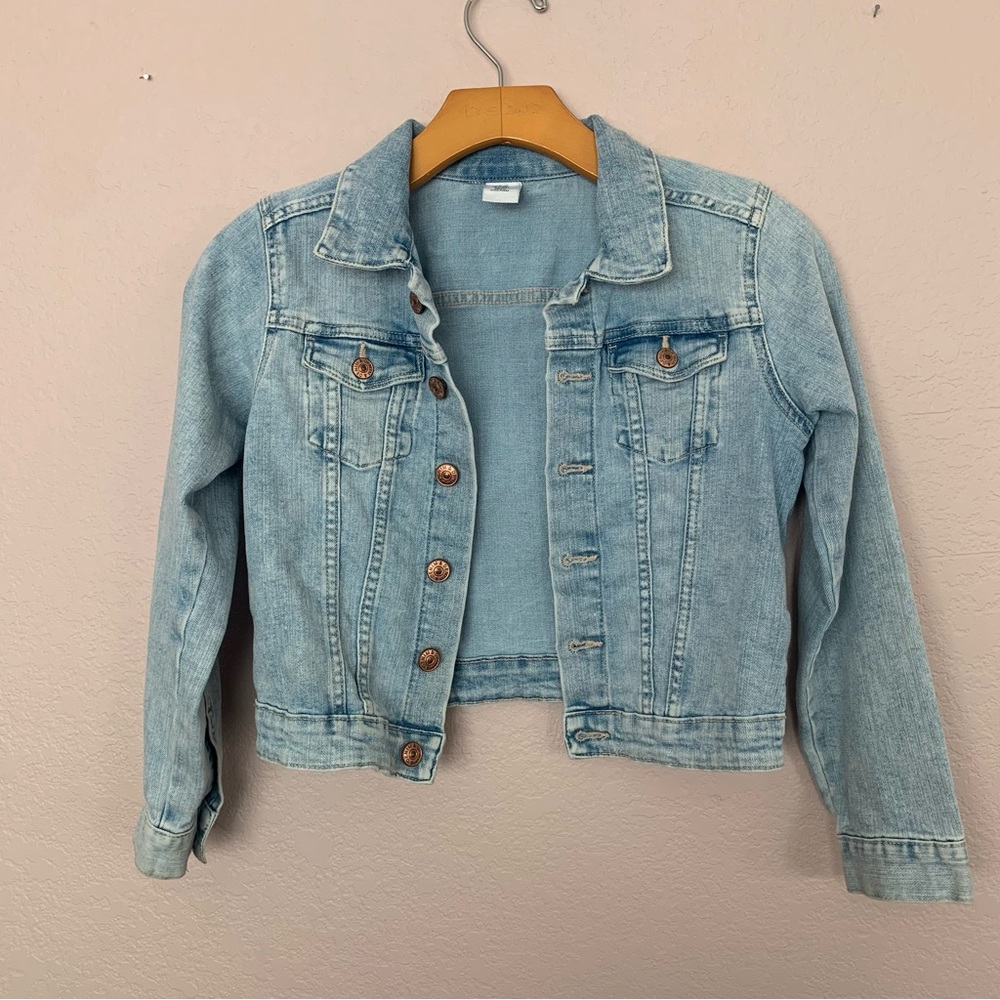 & Denim by H&M blue Jean jacket size 9-10